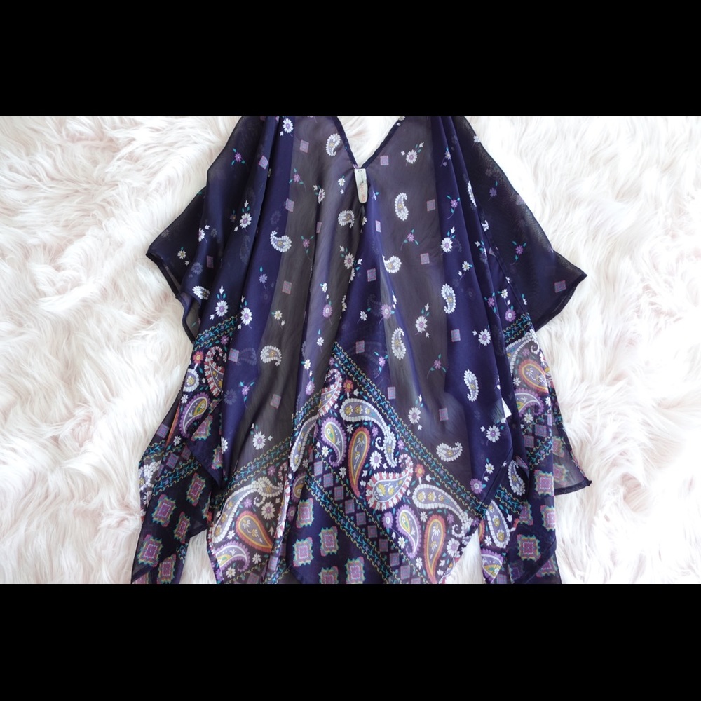 Sheer Paisley Kimono